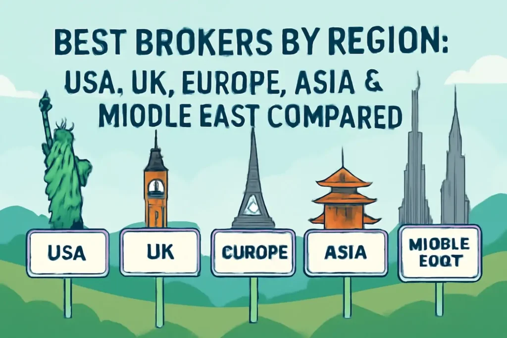 Best Brokers by Region: USA, UK, Europe, Asia & Middle East Compared