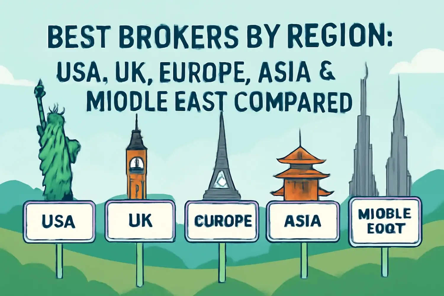 Best Brokers by Region: USA, UK, Europe, Asia & Middle East Compared